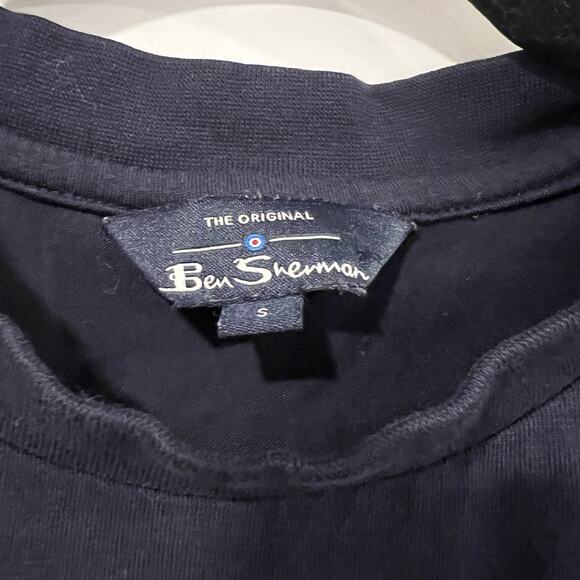 Ben Sherman The Original Men's Navy Crewneck T Shirt Short Sleeve Size Small - Picture 5 of 8